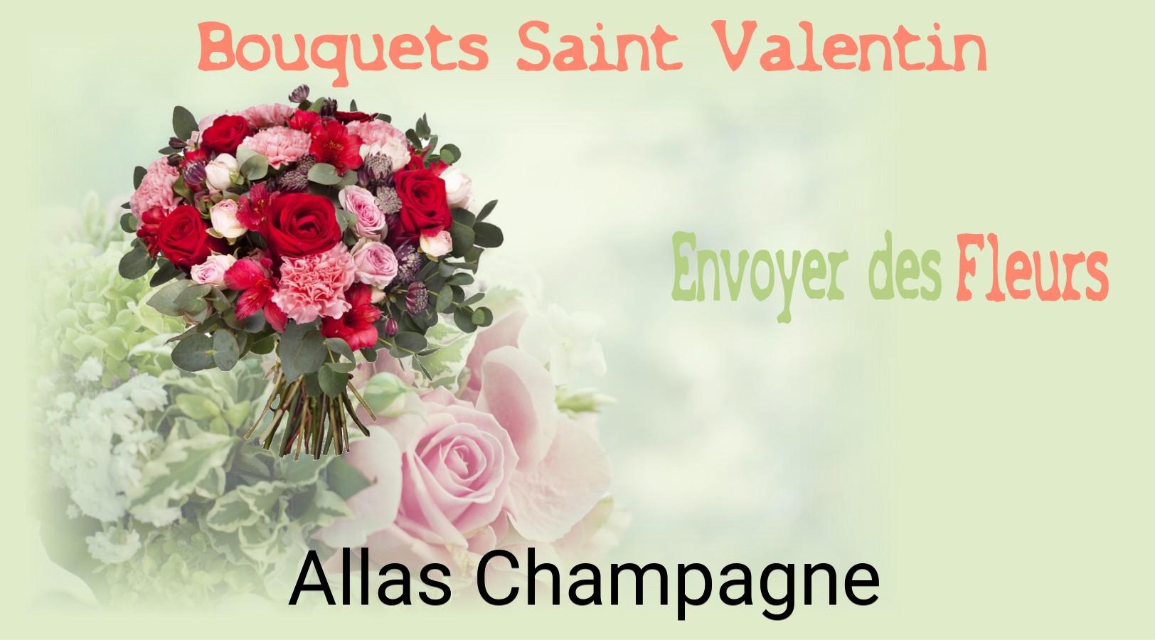 Roses de Saint-Valentin livrées à Allas-Champagne